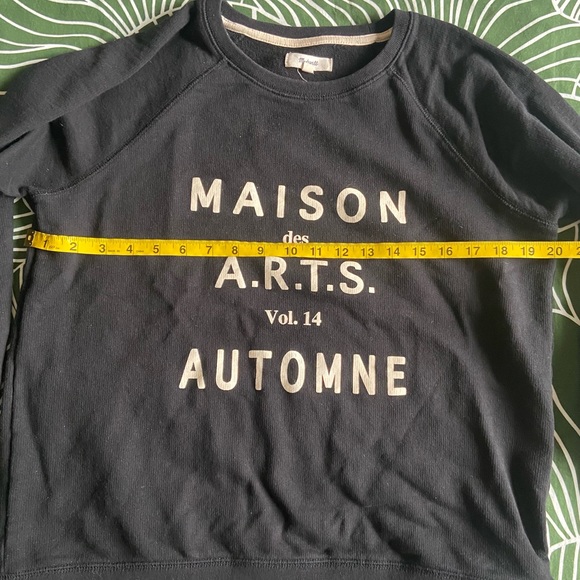 Madewell Maison Des Arts Automne Sweatshirt Black - Picture 5 of 5